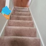 dirty carpet on staircase