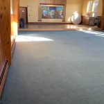 clean carpet in church